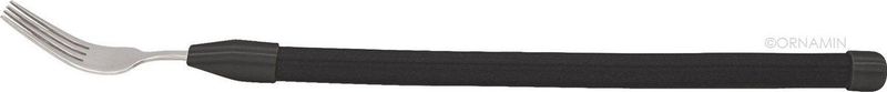 Able2 - Ornamin - Flexibel Bestek - Vork - Zwart - Roestvrij Staal