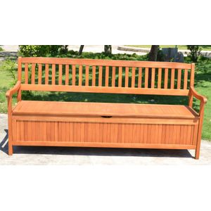 Garden Pleasure Gartenbank Houston 985120 braun Holz 187,0 cm