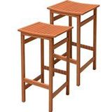 Garden Pleasure Barhocker »PALMDALE«, (2er Set), Eukalyptusholz, braun