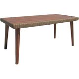 Garden Pleasure 5tlg Lounge Set Garten Sitzgruppe Sofa Sessel Tisch Rattan Optik