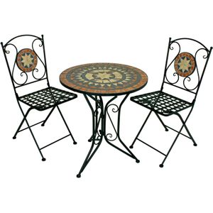 Garden Pleasure Bistro-Set Pular 3-teilig schwarz