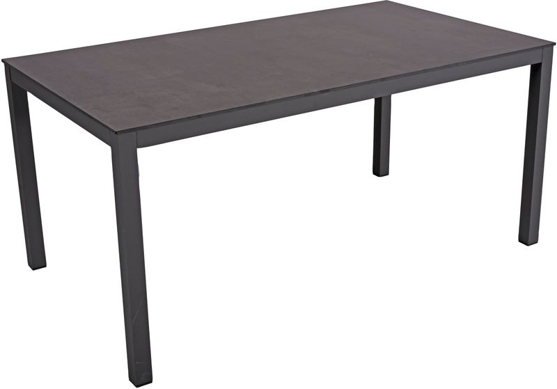 Alu Garten Tisch 158cm Gartentisch Aluminium Terrasse Esstisch Balkon anthrazit