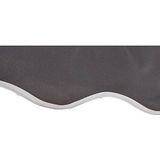 Klemmmarkise B200xH300 cm, Rand weiß 509166A
