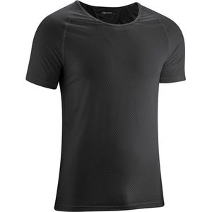 Heren - Fiets Onderhemd - Zwart - Elastisch - Ademend - Ronde Hals