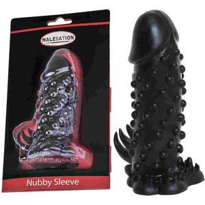 Malesation - Nubby - Penis Sleeve - Zwart