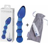 Joyride - Glazen Dildo voor vagina en Anaal Blauw