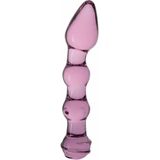 Joyride - Glazen Roze Dildo voor vaginaal en anaal gebruik - Set 12
