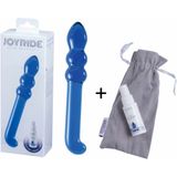 Joyride – Glazen Dildo Voor Vagina en Anaal – Blauw