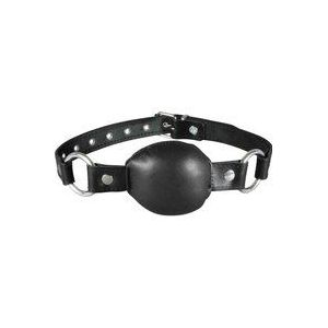 XX-Dreamtoys - Lederen Ball Gag - Zwart