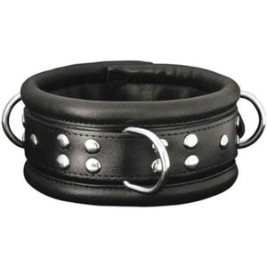 XX-Dreamtoys – leren halsband breed zwart