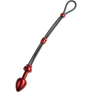 MALESATION Cock-Grip met aluminium plug klein, rood