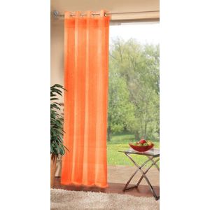 Gardinenbox 20332 sjaal met oogjes, 175 x 140 cm, oranje