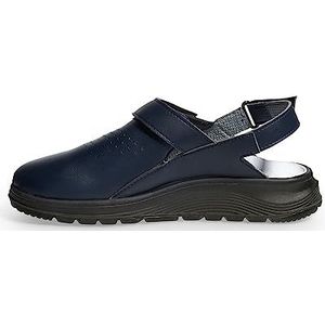 Abeba 845020 Active Clog SRC uniseks schoenen - geperforeerd design - EU 48 - donkerblauw - voering: stof - met klittenbandsluiting