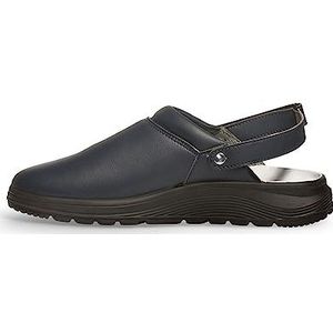 Abeba Active Clog SRC 845018 Uniseks schoenen, geperforeerd design, EU 45, donkerblauw, voering: stof, met klittenbandsluiting