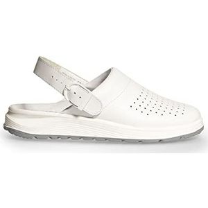 Active Clog wit geperforeerd met gesp - 36