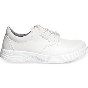 Abeba halfhoge veterschoen 711026 - X-Light, microvezel, wit, gecertificeerd, maat 37