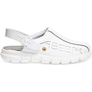 Abeba 37310-44 Maat 44 ""Dynamic"" ESD-Occupational-Clog Schoen - Wit