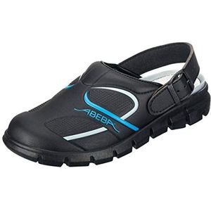 Abeba 7331-41 ""Dynamic"" Occupational-Clog schoen, maat 7.5, zwart/blauw