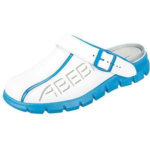 Abeba 7312-48 Maat 48 ""Dynamic"" Occupational Clog Schoen - Wit/Blauw