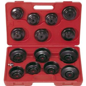 KS TOOLS 3/8"" oliefiltersleutelset 15 stuks - 150.9320