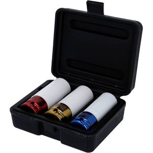 Set van 3 KS TOOLS slagmoerdoppen Voor aluminium velgen - 04-19-21mm - 1/2"" - 515.1005