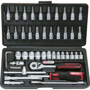 Steckschl.Garnitur 1/4" 46-tlg. KS