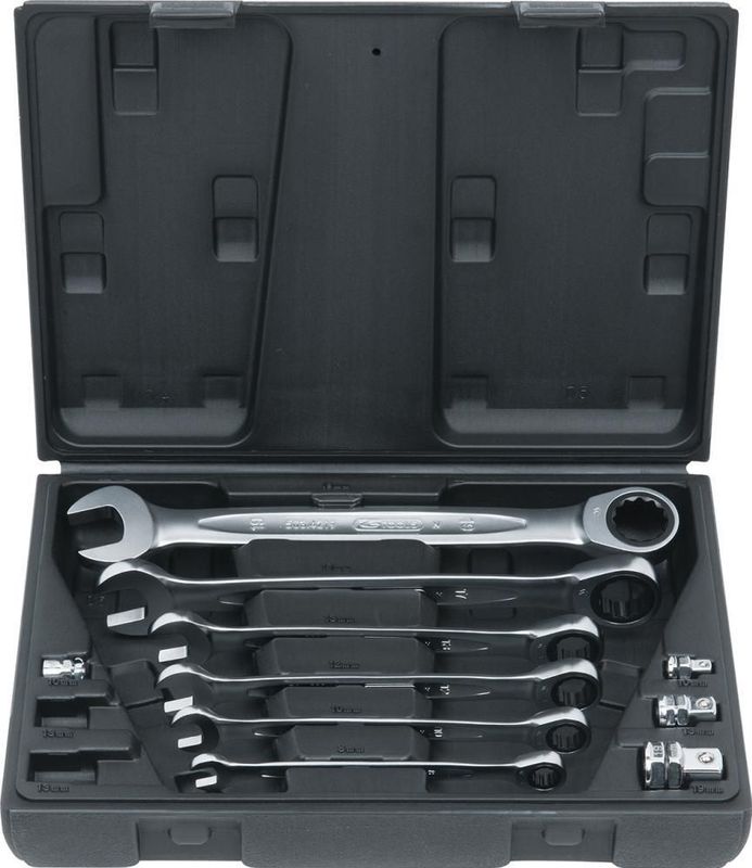 KS Tools GEARplus Ratschenringmaulschlüssel-Satz, 10-tlg.