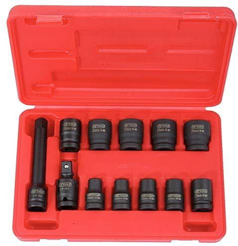 KS Tools 515.0112 1/2"" Dopsleutelset, zeskant, kracht kort, 12-dlg