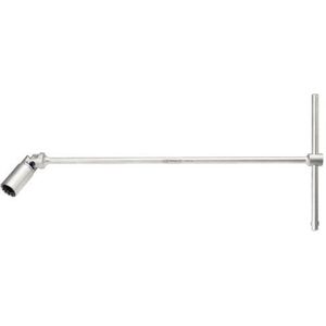 KS Tools - 517.1134 - T-Greep Bougiesleutel - 21mm - Matglans Verchroomd