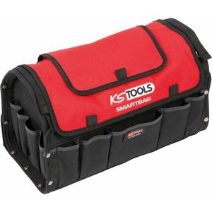 KS Tools 850.0300 Lege schoudertas uit de Smartbag-serie, gereedschapstas, harde schaal en versterkte handgreep, veel zakken, 2 opbergdozen, zeer robuuste stof