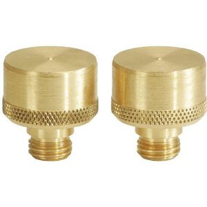 KS Tools 156.0463 Messing indrijf-opzetstukken set, 2-dlg, Ø 25mm