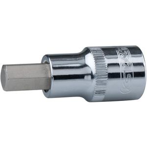 KS Tools 918.1610-E 1/2"" CHROMEplus Bit-dopsleutel binnenzeskant, kort, 10mm, Hanger