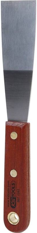 Spatel - Roestvast Staal - Houten Handgreep - Geslepen en Gepolijst