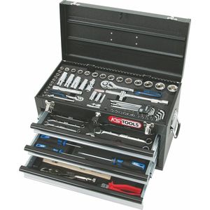 kstools - 1/4""+1/2"" CHROMEplus Universele-gereedschapset, 99-dlg - zwart