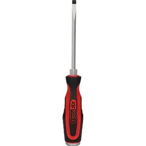 KS Tools 151.1132-E ERGOTORQUEmax Schroevendraaier, zaagsnede, met slagkap, 7mm, Hanger