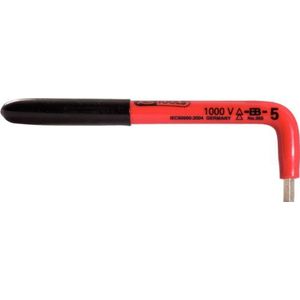 KS Tools - 117.1605 - Haakse Inbussleutel - 8 mm - Veiligheidsisolatie