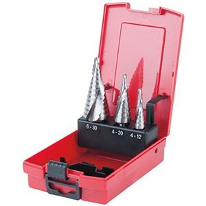 Kstools - ks Tools hss Co 5 Stufenbohrer-Satz, Kunststoffkassette 3-tlg.
