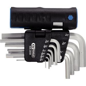 KS Tools 920.2050 3in1 Stiftsleutelset binnenzeskant, kort, 10-dlg, inch