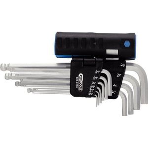 KS Tools 920.2250 3in1 Stiftsleutelset binnenzeskant, met kogelkop, lang, 10-dlg, inch