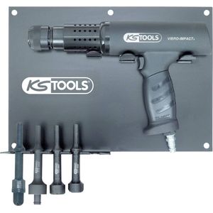 KS Tools 515.3880 Pneumatische beitel/hamerset,6-dlg +houder