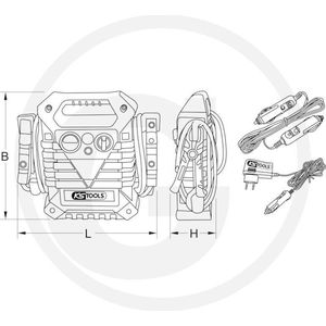 KS Tools Jumpstarter / Starthulp 12 - 700 A