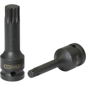KS Tools 911.0945-E 1/2"" Bit-dopsleutel XZN, kracht, lang, M4, Hanger