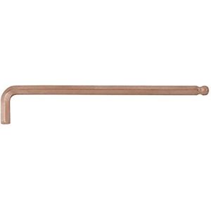 KS Tools 962.0466 BERYLLIUMplus Binnenzeskant haakse stiftsleutel, lang, 10 mm, met kogelkop