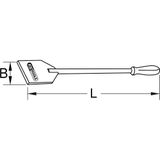 KS Tools BRONZEplus-schraper, met steel, lengte = 480 mm
