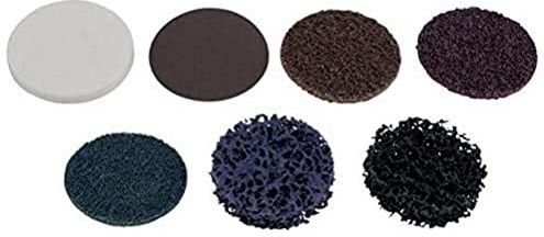 KS Tools 515.5087 Reserve Schuurpad - Ø 50 M - Strip Wiel Zwar - Verpakking van 10 Stuks