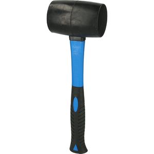 KS Tools Rubberen hamer, steel van glasvezel, 500 g, lengte = 325 mm