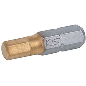 KS Tools 911.3667 1/4"" TIN Bit, binnenzeskant, 25mm, 2,5mm, 5 per pak