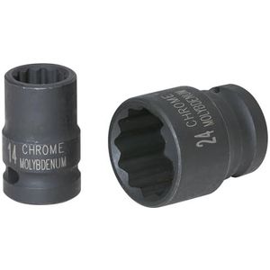 KS Tools 515.0927 - 1/2 inch kortslagcontactdoos, 27 mm, alleen voor stootinzet - chroom-molybdeen
