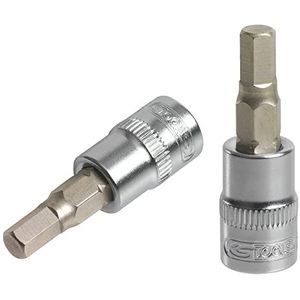 KS Tools 922.1459 Ultimate zeskant-dop, 1/4 inch, L 37 mm - 2 mm, chroom gesatineerd