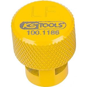 KS Tools 100.1186 TPMS bandenontluchter, geel, linksvoor